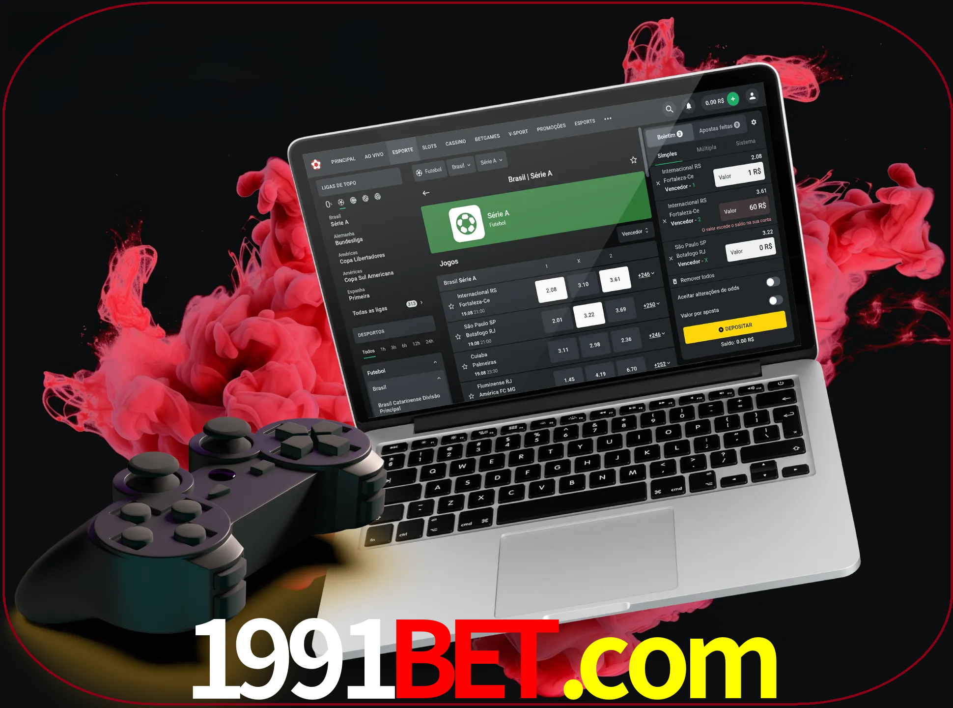 Visite a secção especial de jogos de vídeo em 1991bet para descobrir em que jogos pode apostar e ganhar muito dinheiro.