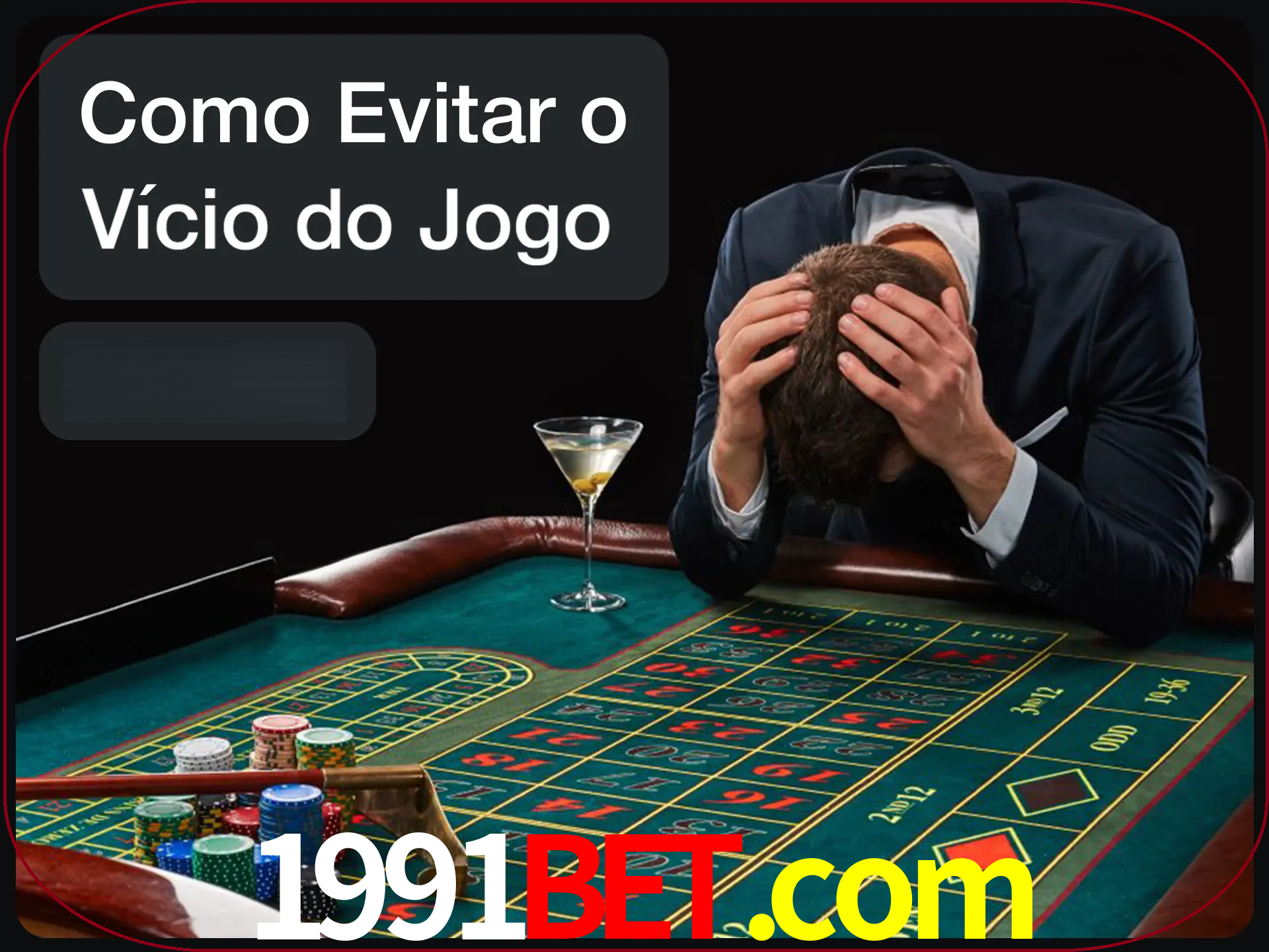 Você é responsável por cada uma de suas apostas.